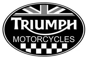 Triumph Oval with British Flag Decal / Sticker 32