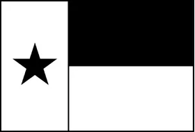 Single Color Texas Flag Decal / Sticker 10