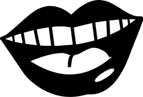 Mouth Decal / Sticker 07