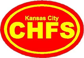 Kansas City Chiefs Oval Decal / Sticker