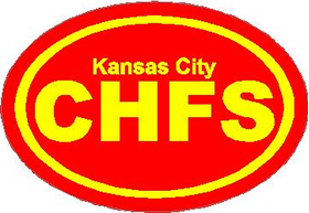 Kansas City Chiefs Oval Decal / Sticker