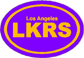 LA  Lakers Oval Decal / Sticker