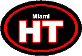 Miami Heat Oval Decal / Sticker