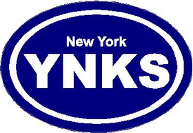 New York Yankees Oval Decal / Sticker