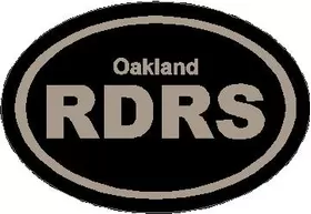 Oakland Raiders Oval Decal / Sticker