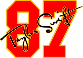 Taylor Swift 87 Travis Kelce Decal / Sticker 10