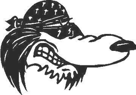 Cool Dog Decal / Sticker 1