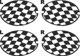 C5 Checkered Tail Light Covers