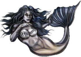 Mermaid Decal / Sticker 02