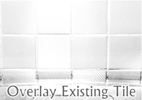 White Carbon Fiber Tile Covers 4 Inch