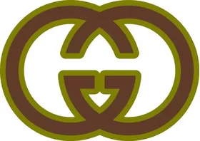 Brown and Gold Gucci Decal / Sticker 09