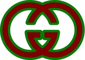 Green and Burgundy Gucci Decal / Sticker 10