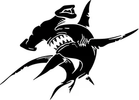 Hammerhead Shark Decal / Sticker 17