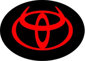 Toyota Devil Horns Decal / Sticker 06