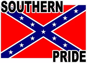 Rebel Flag Southern Pride Decal / Sticker