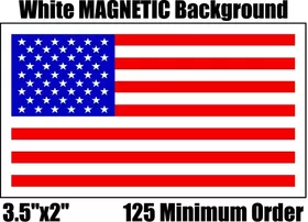 American Flag Magnets in BULK 3.5x2 Inch
