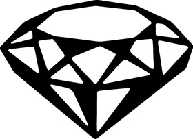 Cut Diamond Decal / Sticker 01