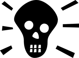 Skull Decal / Sticker 25