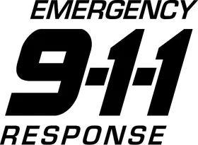 Emergency Response 911 Decal / Sticker