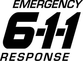 Emergency Response 611 Decal / Sticker 03