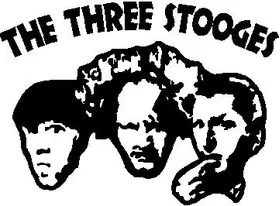 3 Stooges Decal / Sticker Design 2