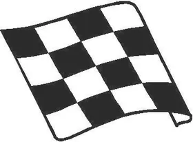 Checkered Flag Decal / Sticker 69
