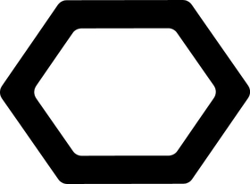 Hexagon Decal / Sticker 04