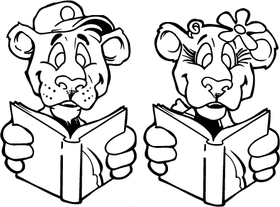 Reading Bears Mascot Decal / Sticker