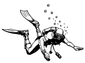 Scuba Diving Decal / Sticker