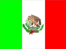 Mexican Flag Decal / Sticker 03