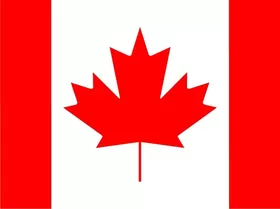 Canada Flag Decal / Sticker 04