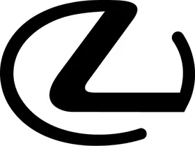 Lexus Pinstripe Logo Decal / Sticker 05