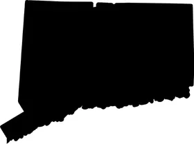 Connecticut Decal / Sticker 01