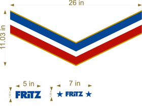 Top Gun Fritz Helmet Decal / Sticker Set 01