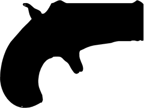 Derringer Gun Decal / Sticker