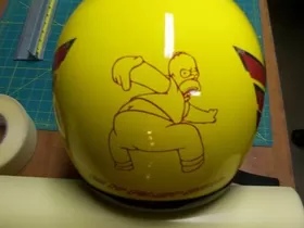 Simpsons Homer Kiss My Butt Decal / Sticker
