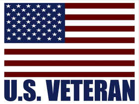 U.S. Veteran American Flag Decal / Sticker 120
