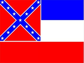 Mississippi Flag Decal / Sticker 01