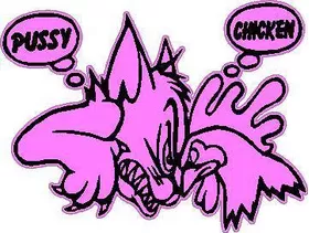 Chicken Pussy Decal / Sticker 07