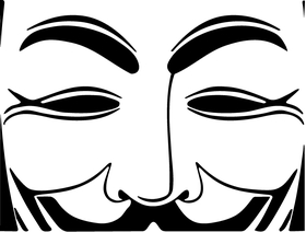 V For Vendetta Anonymous Decal / Sticker 08