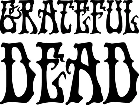 Grateful Dead Lettering Decal / Sticker 13