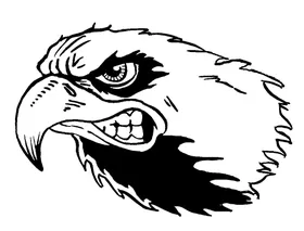 Eagles Mascot Decal / Sticker 4