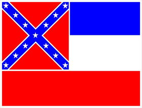 Mississippi Flag Decal / Sticker 02