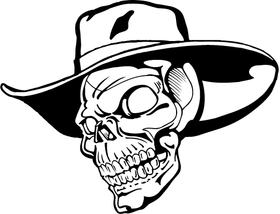 Cowboys Skull Mascot Decal / Sticker
