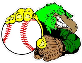 Baseball Eagles Mascot Decal / Sticker