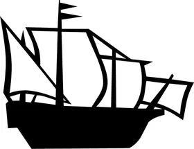 Mayflower Ship Decal / Sticker 02