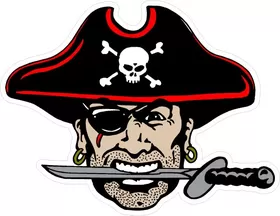 Pirates Mascot Decal / Sticker
