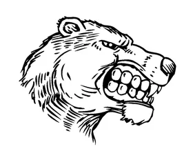 Bear Mascot Decal / Sticker