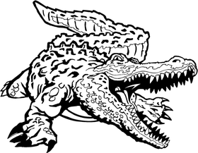 Gators Mascot Decal / Sticker