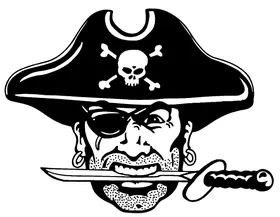 Pirates Mascot Decal / Sticker